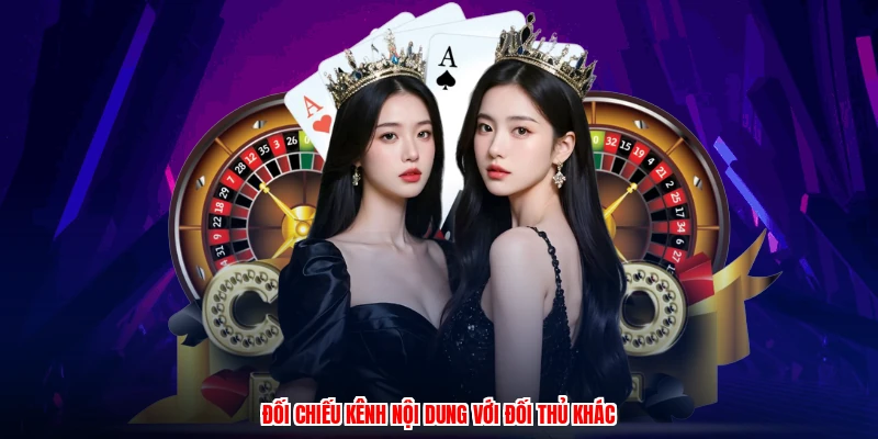 Đối chiếu kênh nội dung với đối thủ khác