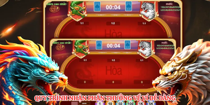 Quy trình nhận phần thưởng về ví dễ dàng